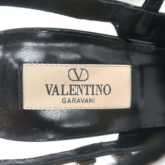 Valentino Rockstud Bicolor Cage Pumps White & Black Patent Leather Size 38.5 NEW - Picture 10 of 12